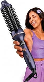 Caresmith Bloom Heated Round Brush | 2 in 1 Thermal Brush with Straightening and Blowout Styling | Professional Hair Styling Tool | Hot Air Brush Replacement | Hair Styler Complete Set