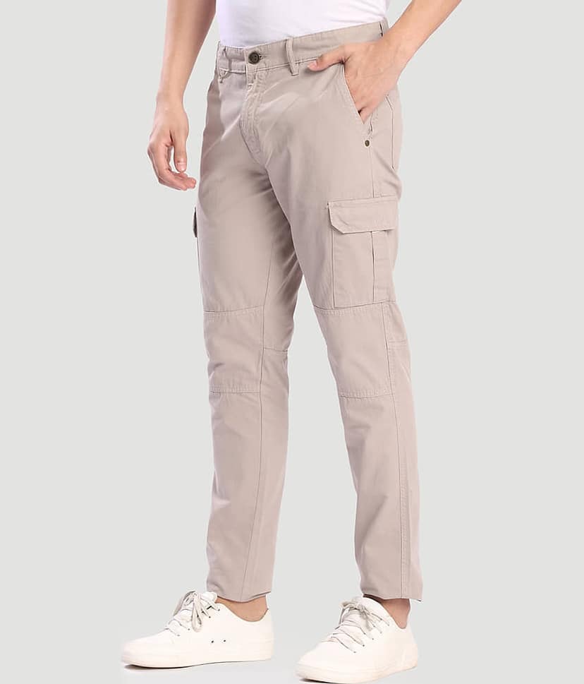Bene Kleed Slim Men's Cargos - Beige ( Pack of 1 ) view 3