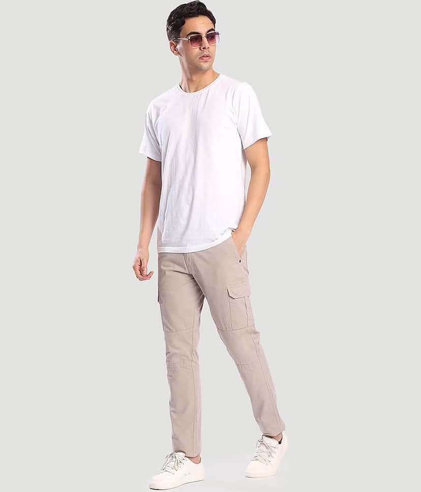 Bene Kleed Slim Men's Cargos - Beige ( Pack of 1 ) view 5