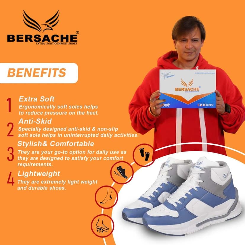 Bersache Sneaker, Loafers ,Casual With Extra Comfort Sneakers For Men's view 2