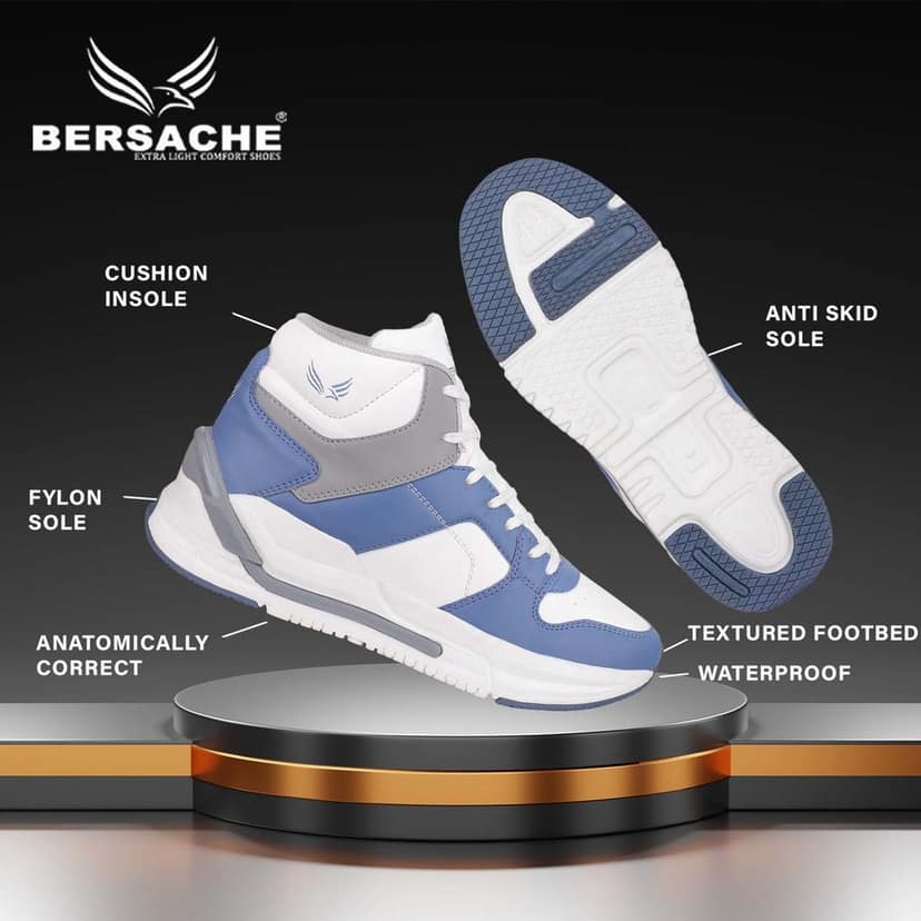 Bersache Sneaker, Loafers ,Casual With Extra Comfort Sneakers For Men's view 4