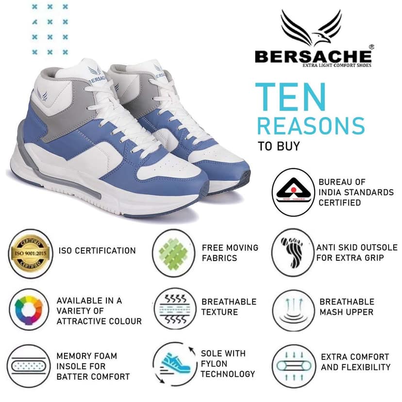 Bersache Sneaker, Loafers ,Casual With Extra Comfort Sneakers For Men's view 5