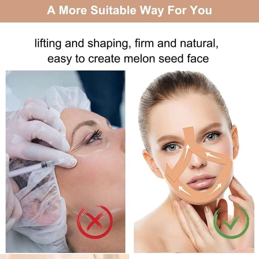 DHRUVINSRI Instant Face Lift Tape– Non-Surgical, Youthful Contouring (2.5 cm x 5m), Myofascial Face Tightening & Sculpting Tape for view 4