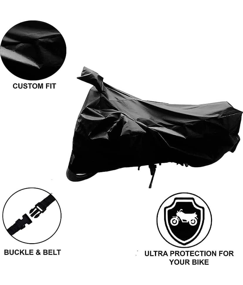 AutoRetail Bike Body Cover for Bajaj Avenger220 ( Pack of 1 ) , Black