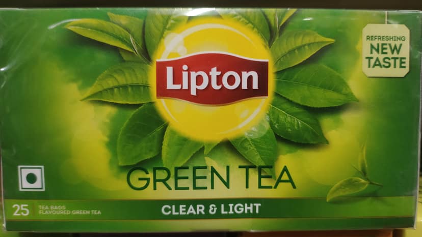 Lipton green tea clear and light tea bags
