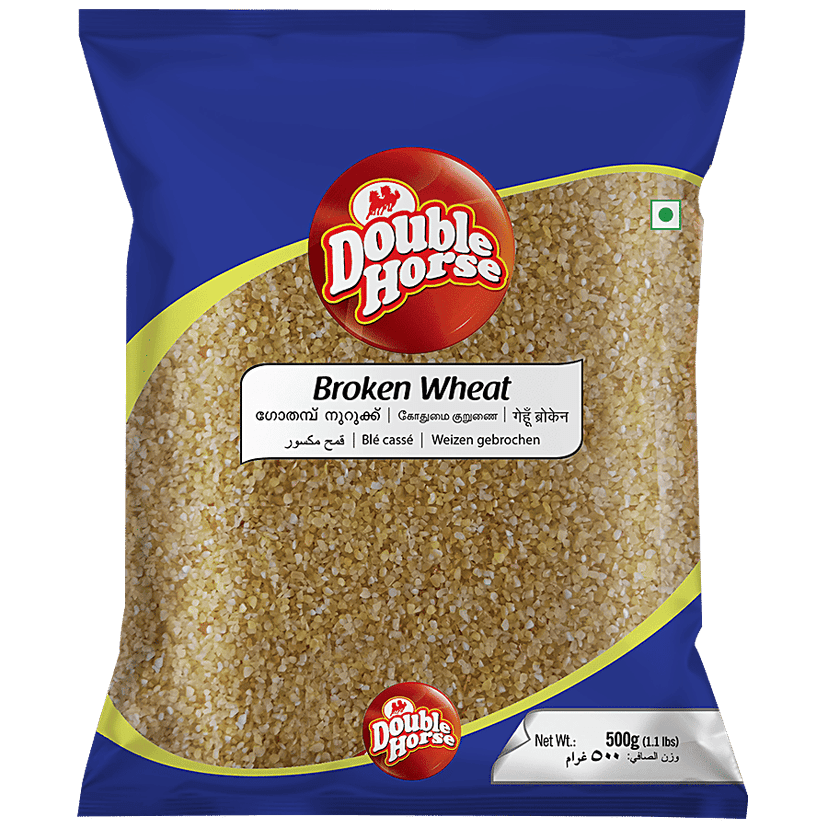 Double Horse Broken Wheat, 500 g Pouch