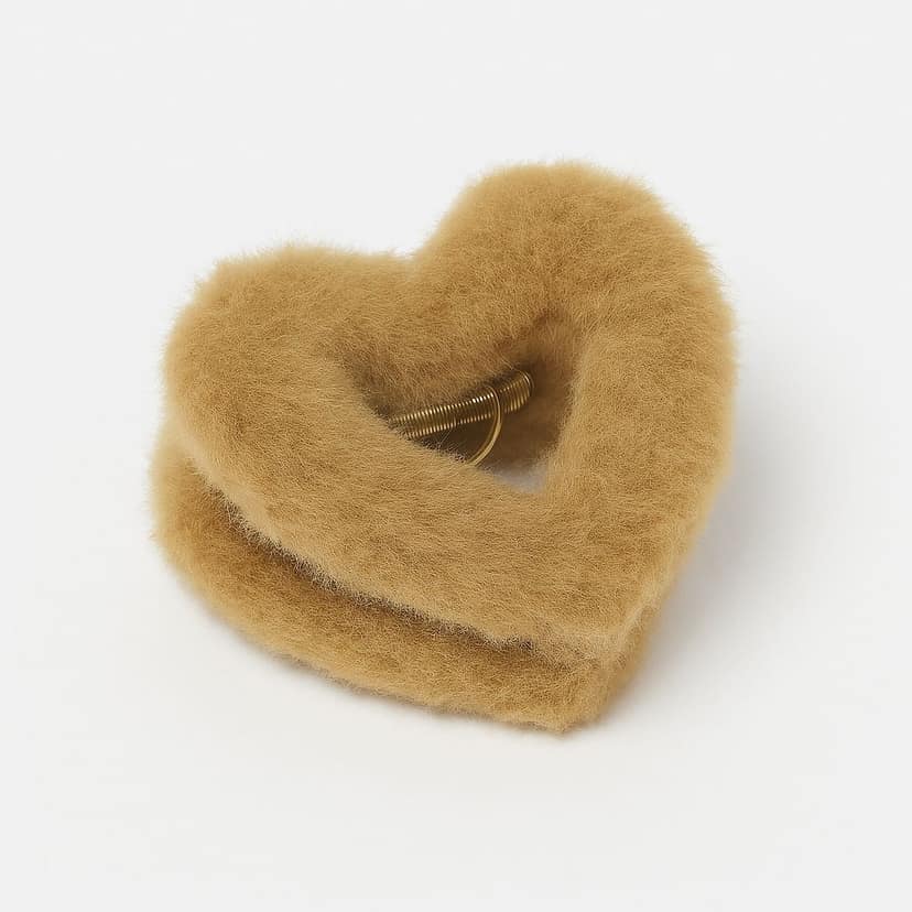 Heart Shape Fur Hair Claw