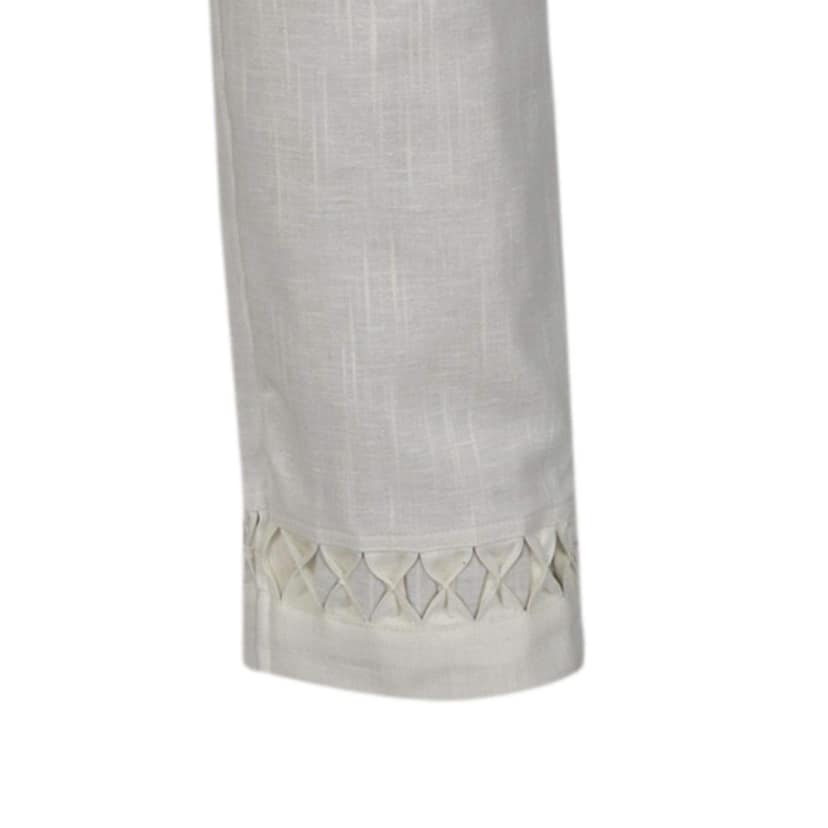 Linen Blend Solid Palazzos for Women view 7