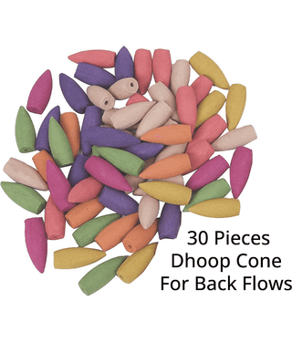Khushi Enterprises - Incense Dhoop Cone For Back Flows 30 Pieces