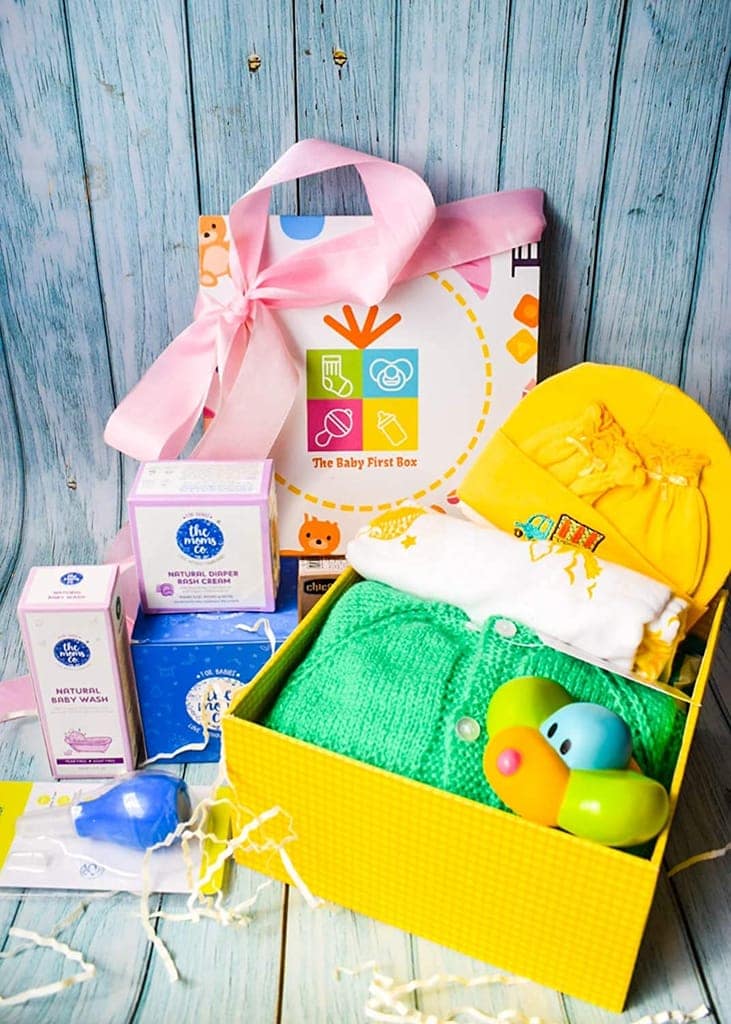 The Baby First Box Newborn Baby Essential Kit - 17 Items(Summer Kit for 0-3 Months)| Newborn Baby Gifts | Baby Shower Gift |Exclusive Gift Box Packaging (Boys) view 2