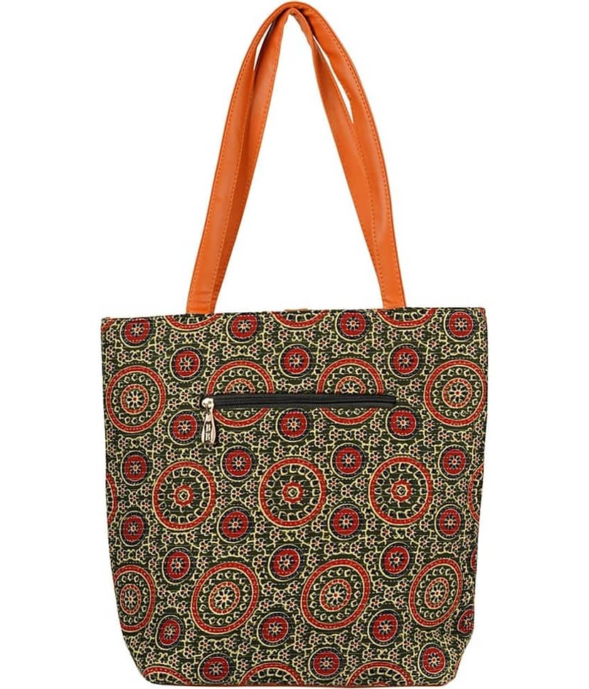 Bulbul Multicolor Faux Leather Tote Bag view 2