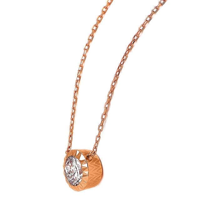 Rose Gold Fantasy Necklace (5 in 1 Crystal) view 5