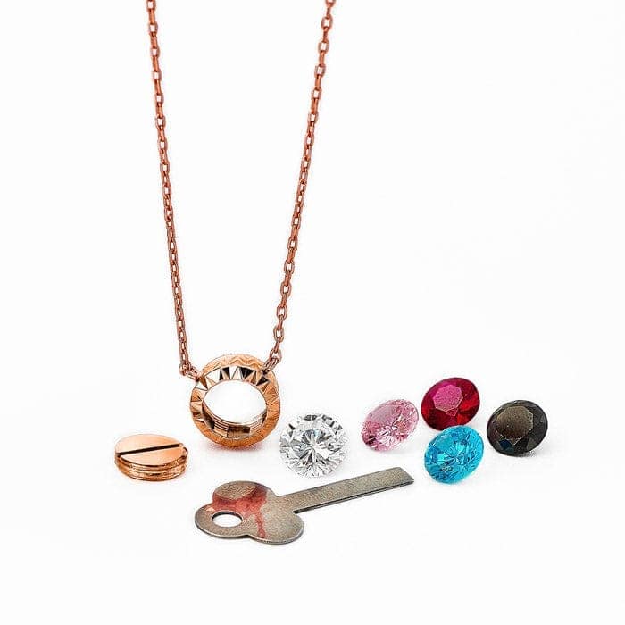 Rose Gold Fantasy Necklace (5 in 1 Crystal) view 6