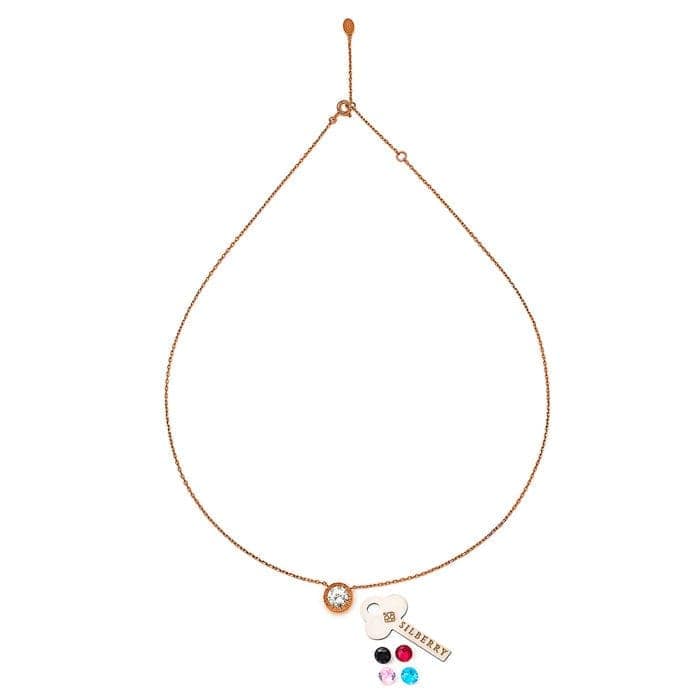 Rose Gold Fantasy Necklace (5 in 1 Crystal) view 7