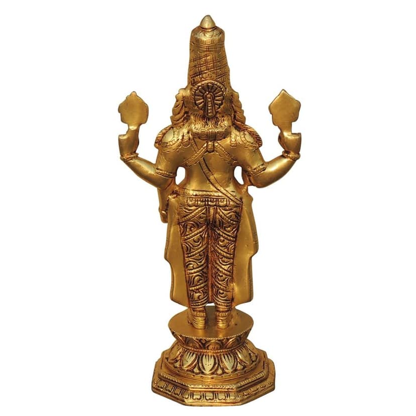 Brass Wall Hanging Showpiece Tirupati Balaji, Height : 11.5 Inch (BSMAS1770 E) view 3