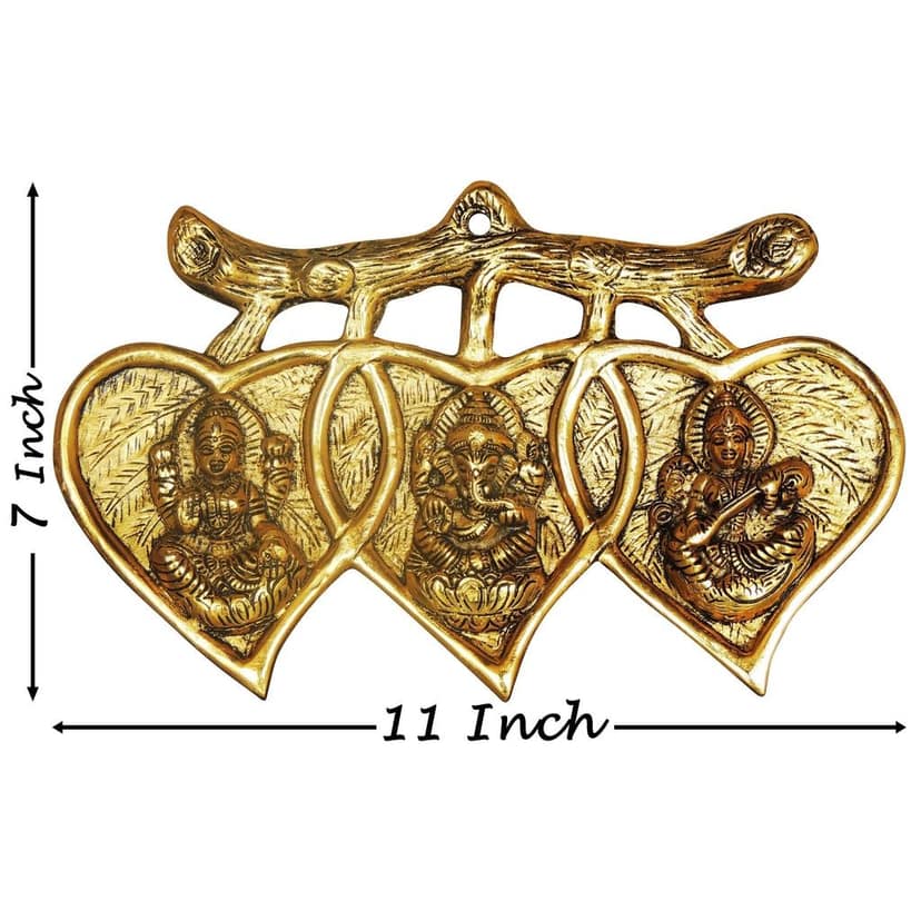 Aluminium Showpiece Wall Hanging LGS Statue (ASMAS453 G) view 2