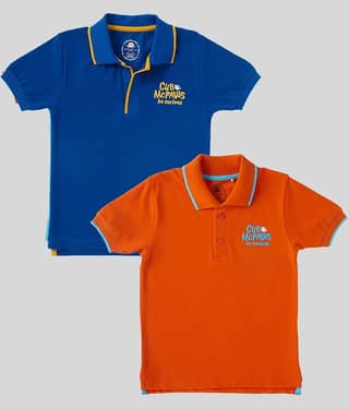 Cub Mcpaws - Multicolor Cotton Boy's Polo T-Shirt ( Pack of 2 )