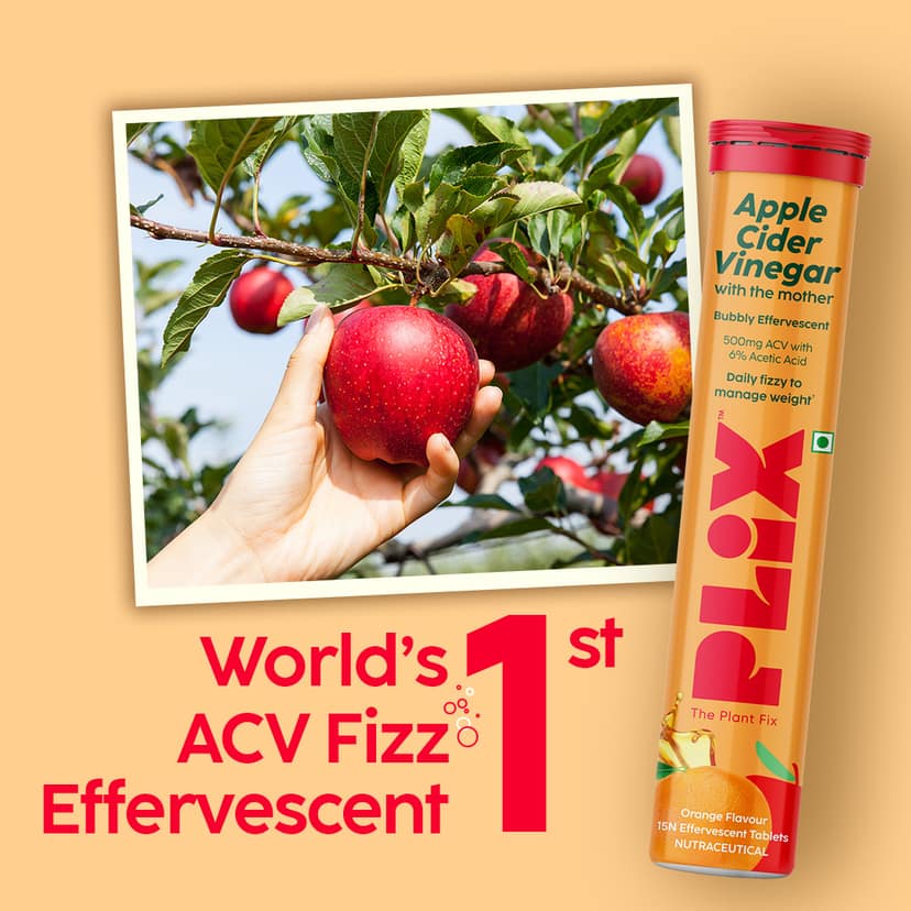 Apple Cider Vinegar Effervescent with the mother Pack of 12 Tubes__3 Months__180 Tablets view 2