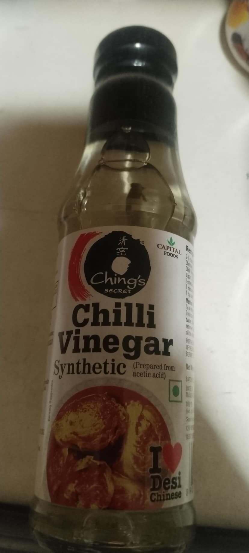 Chings chilli vinegar synthetic
