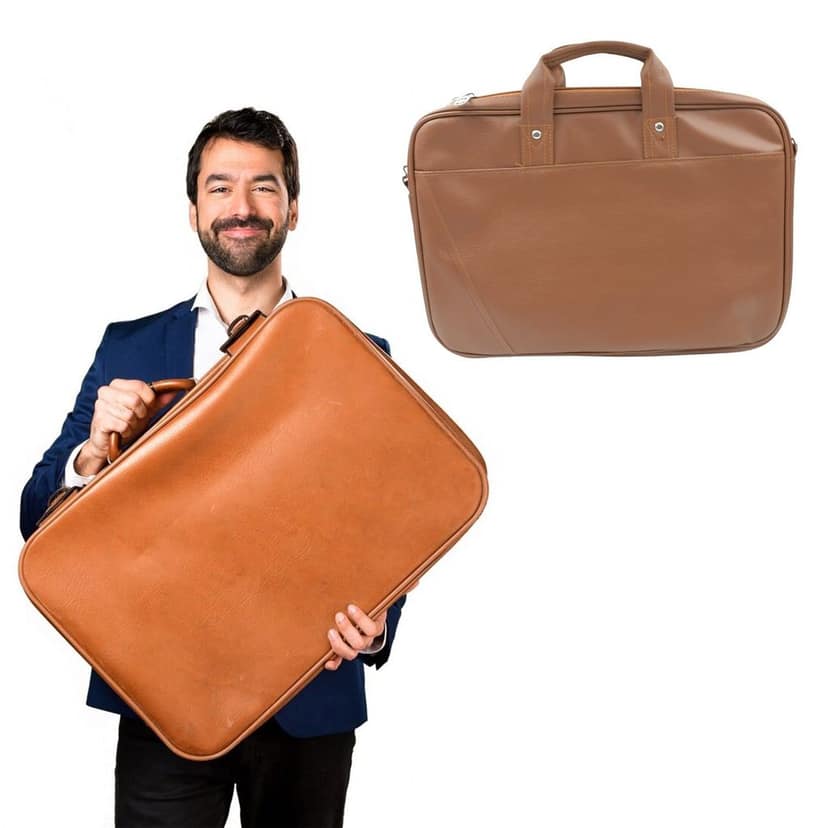 Multipurpose Bag, Shoulder Side Bag Office Laptop Faux Leather Executive Formal Laptop & MacBook Messenger / Office / Travel / Business / Shoulder / Hand / Sling Bag for Men Women with Multiple compartments view 5