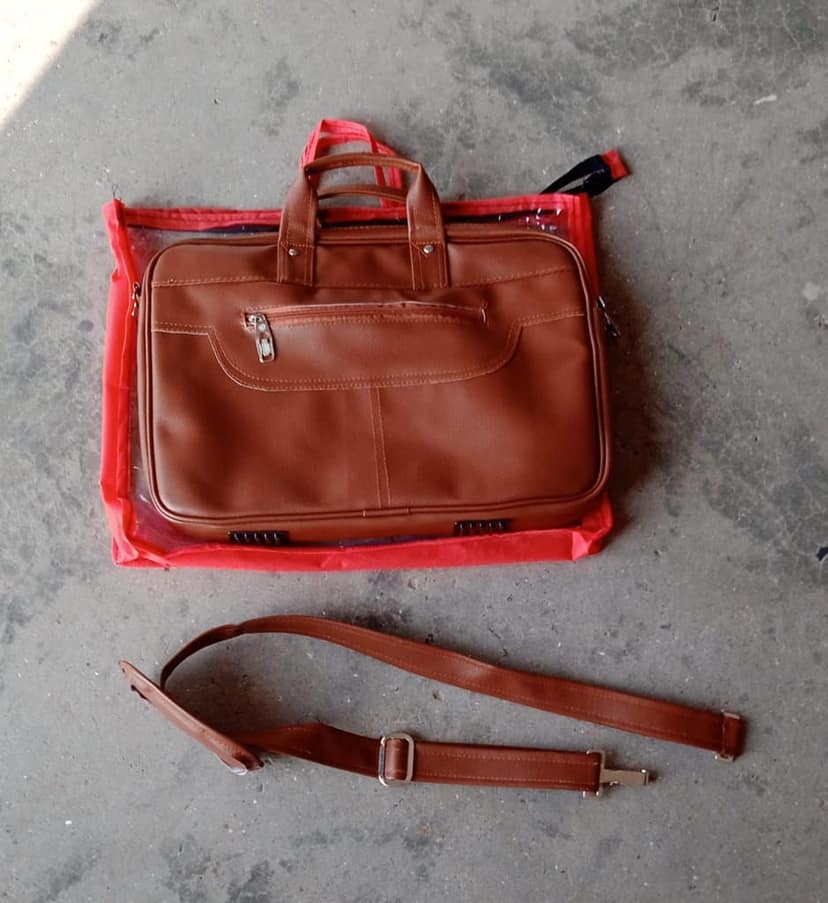 Multipurpose Bag, Shoulder Side Bag Office Laptop Faux Leather Executive Formal Laptop & MacBook Messenger / Office / Travel / Business / Shoulder / Hand / Sling Bag for Men Women with Multiple compartments view 8