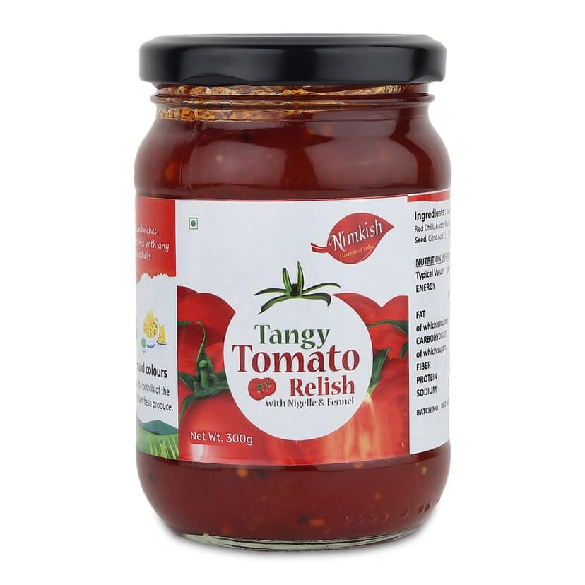 Nimkish Tangy Tomato Relish | 300g | Himalayan Artisan Chutney | No Preservatives | Made in Kullu