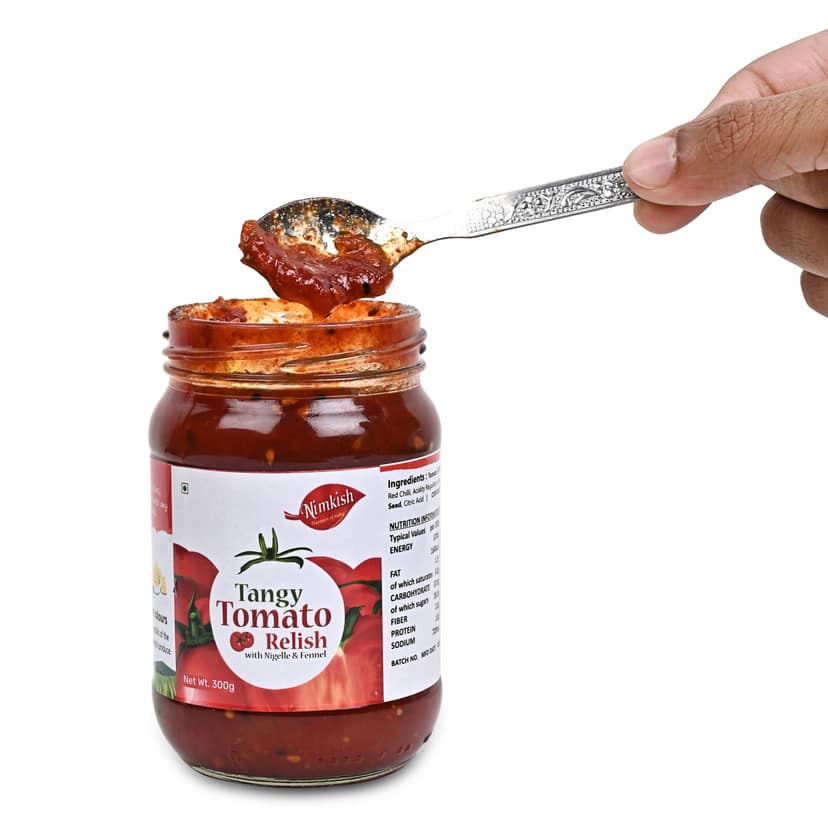 Nimkish Tangy Tomato Relish | 300g | Himalayan Artisan Chutney | No Preservatives | Made in Kullu view 3