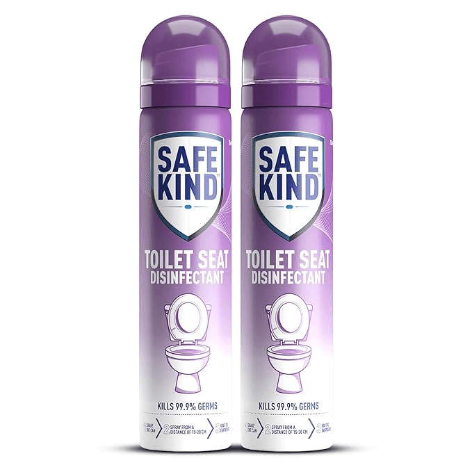 Mankind Safekind Toilet Seat Disinfectant Spray for Instant Disinfection 75ml (Pack of 2)