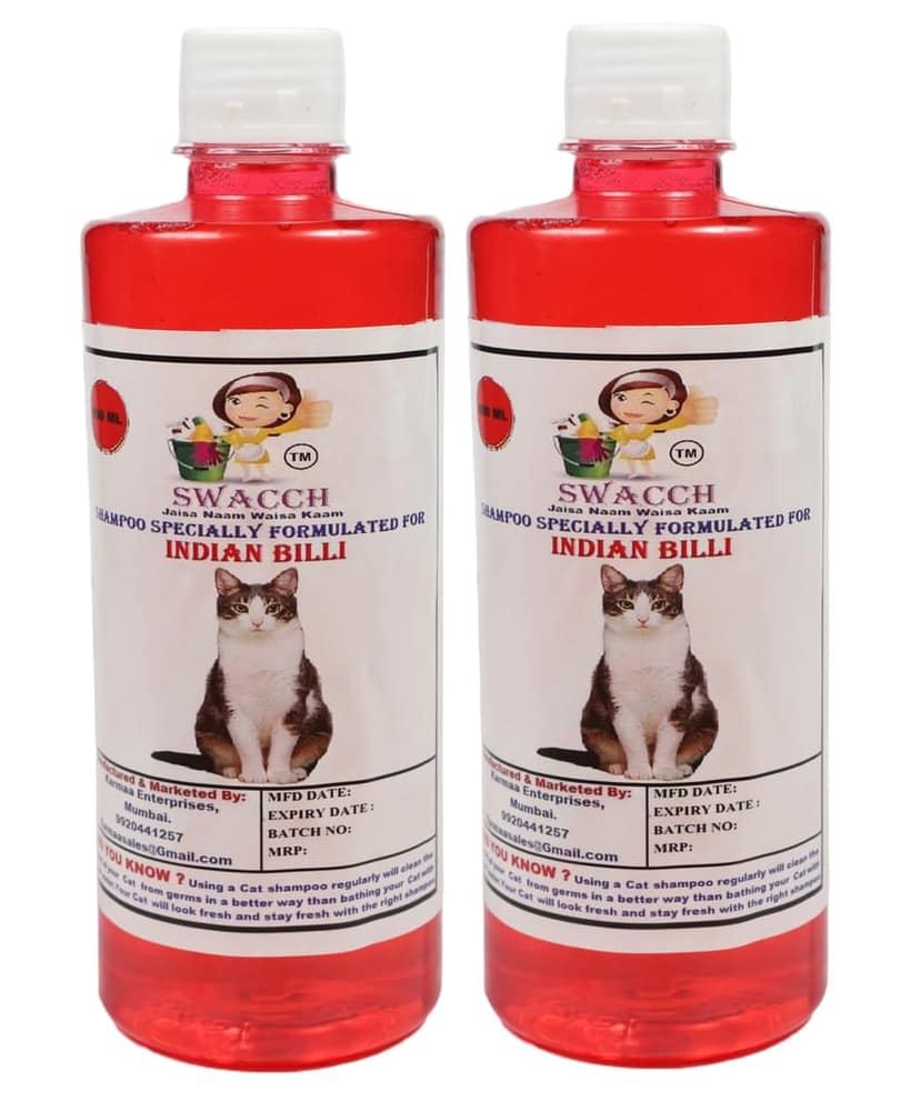 SWACCH Shampoo Specially FORMULATED for Indian Billi (500ML) (Pack of 2) Strawberry view 2