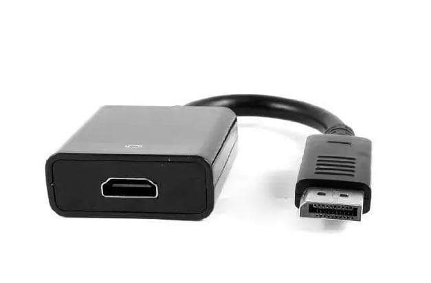 DisplayPort Male (DP) To 4K HDMI Female Adapter 1080 @ 60Hz Converter for PC/Laptop/Projector/HDTV (Black/White) view 4