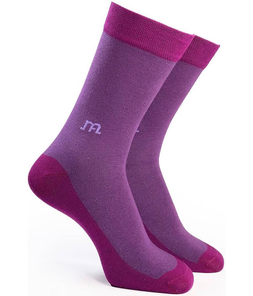 Man Arden Placid Magenta Edition Designer Socks, Casual, Office, Egyptian Premium Cotton Quality, 1 Pair
