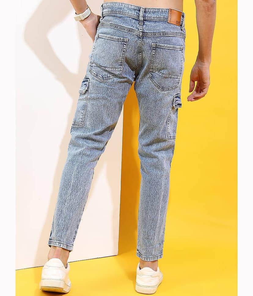 Highlander Slim Fit Solid Men's Jeans - Light Blue ( Pack of 1 ) view 3