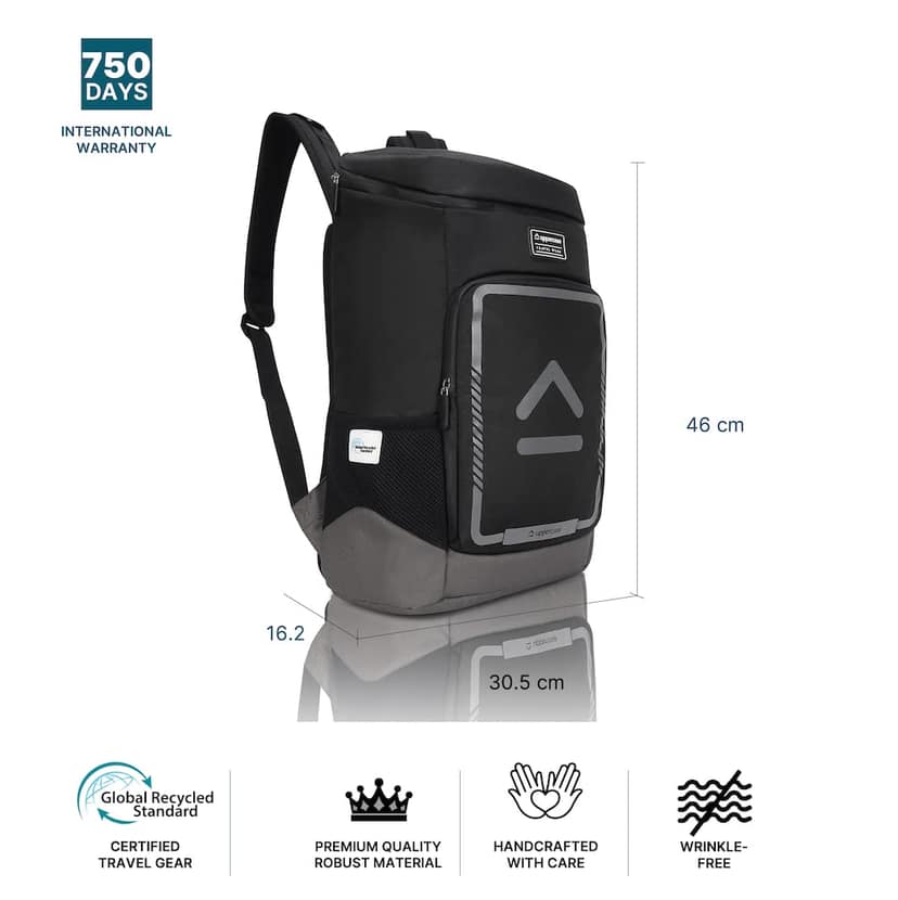 Medium 23 Ltrs Tall Boy (14.6 inch) Laptop Backpack 2500EBP1 3x more water resistant sustainable bag for Men, Women, Boys and Girls, 750 Days warranty view 3