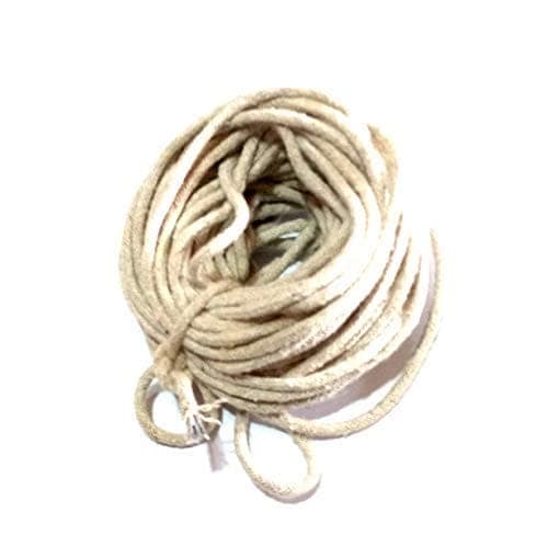 Nawani 40 Meter 6mm Natural Beige Cotton Twisted Cord Braided Rope view 3