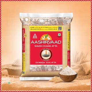 Aashirvaad Shudh Chakki Atta (100% Atta, 0% Maida, 5 Kg)