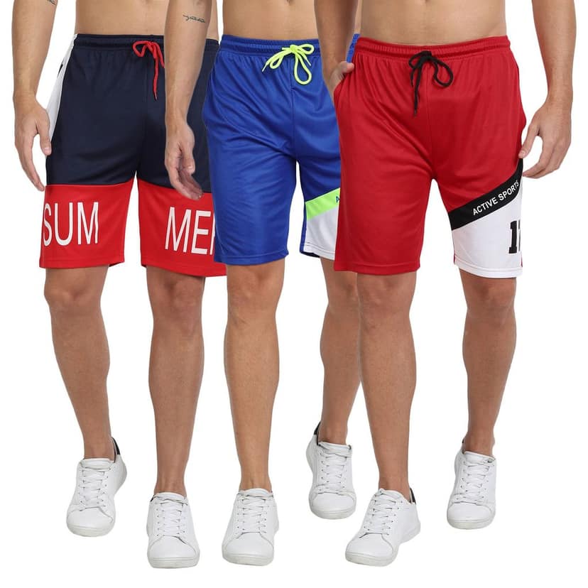 FTX Men Cut & Sew Printed Shorts