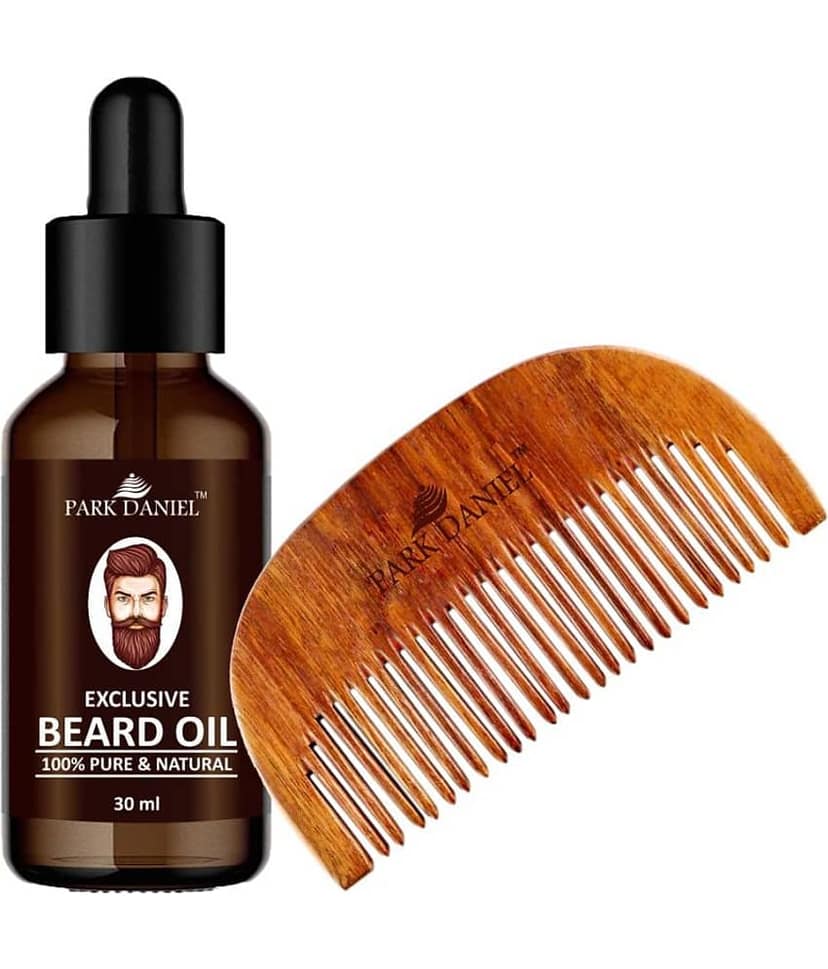 Park Daniel Comb + Beard Oil Shaving Brush Pack of 2