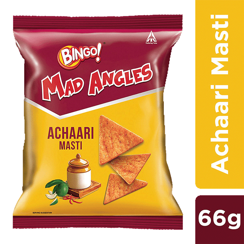 Bingo! Mad Angles Achaari Masti, 80G Pack