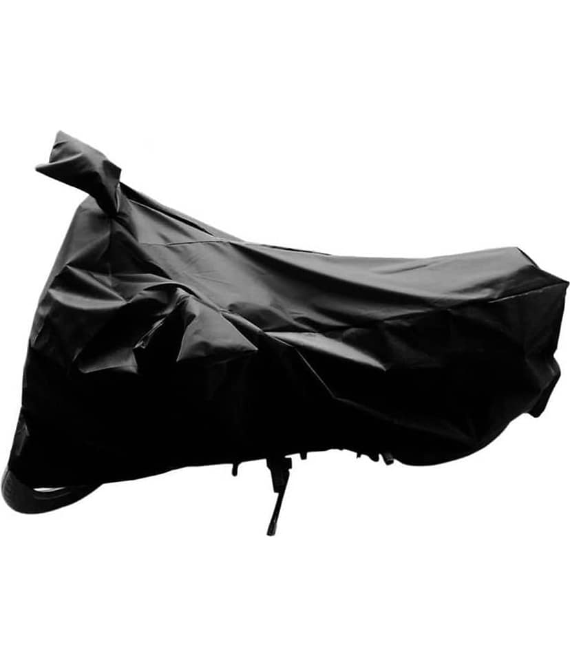 AutoRetail Dust Proof Two Wheeler Polyster Cover for Hero Splendor NXG (Mirror Pocket, Black Color) view 2