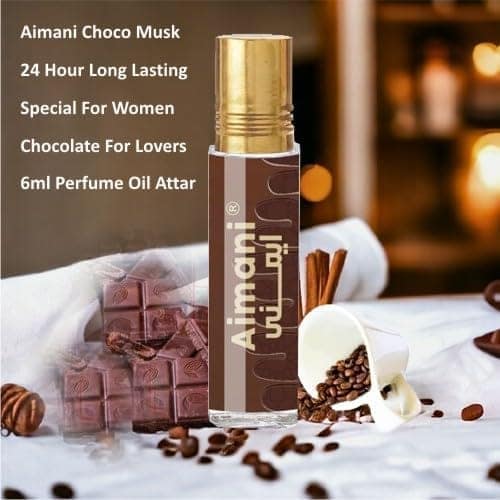 Aimani Choco Musk | 24 Hour Long Lasting Fragrance | Special For Women | Chocolate For Lovers| 6ml Perfume Oil Attar view 4