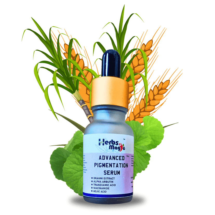 Herbs Magic Advanced Pigmentation Serum for Pigmentation & Dark Spots Removal | Remove Blemishes, Acne Marks & Tanning 15ml for women and mans view 2