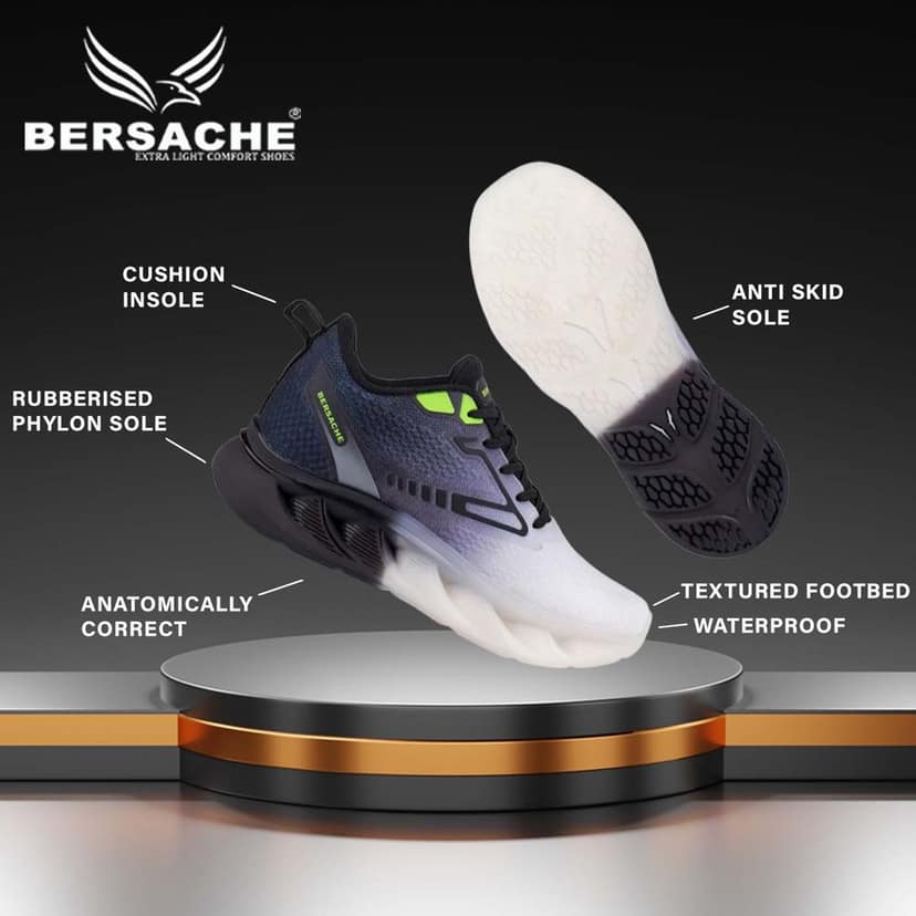 Bersache Premium Sports ,walking,Gym,cricket, Trending Running Shoes For Men's view 5