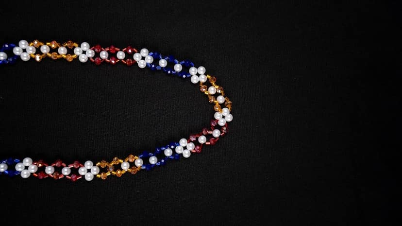 Crystal chain-multicolor view 2