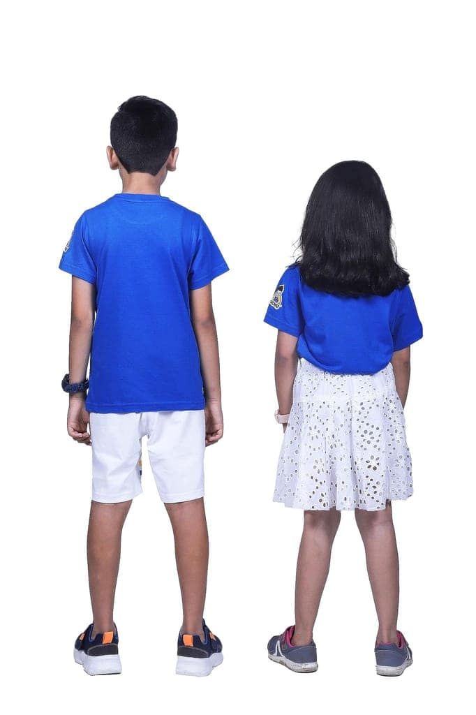 KUCHU Unisex T-Shirt | Dino Mite Print | 10–11 Years | Cotton Fabric | Breathable | Casual Wear | Graphic Tee | Everyday Wear Blue view 6