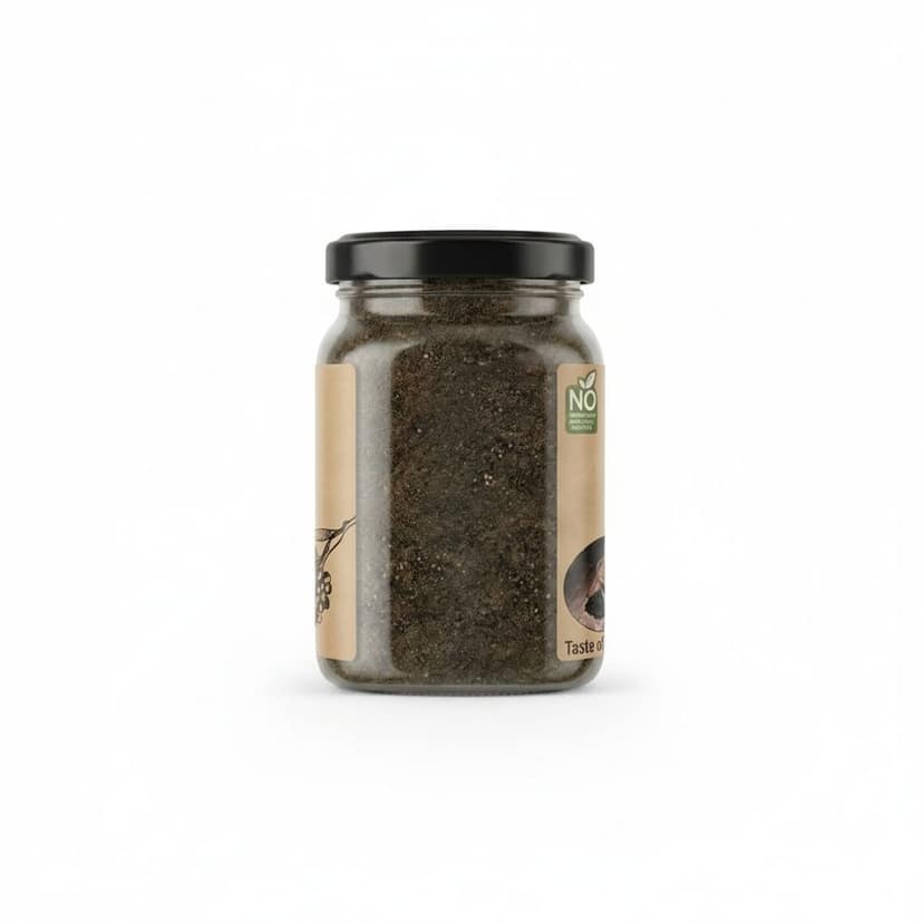 Black Pepper Powder - 100 gm - One glass jar view 2