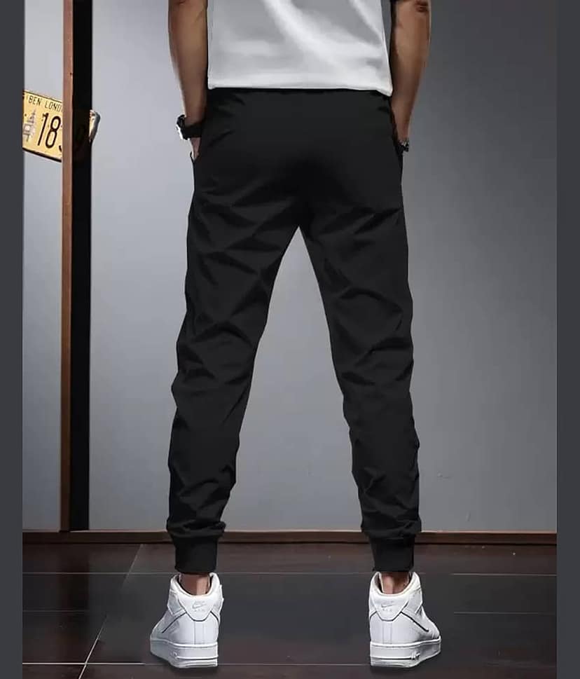 Reya Grey Cotton Blend Men's Joggers ( Pack of 1 ) view 2