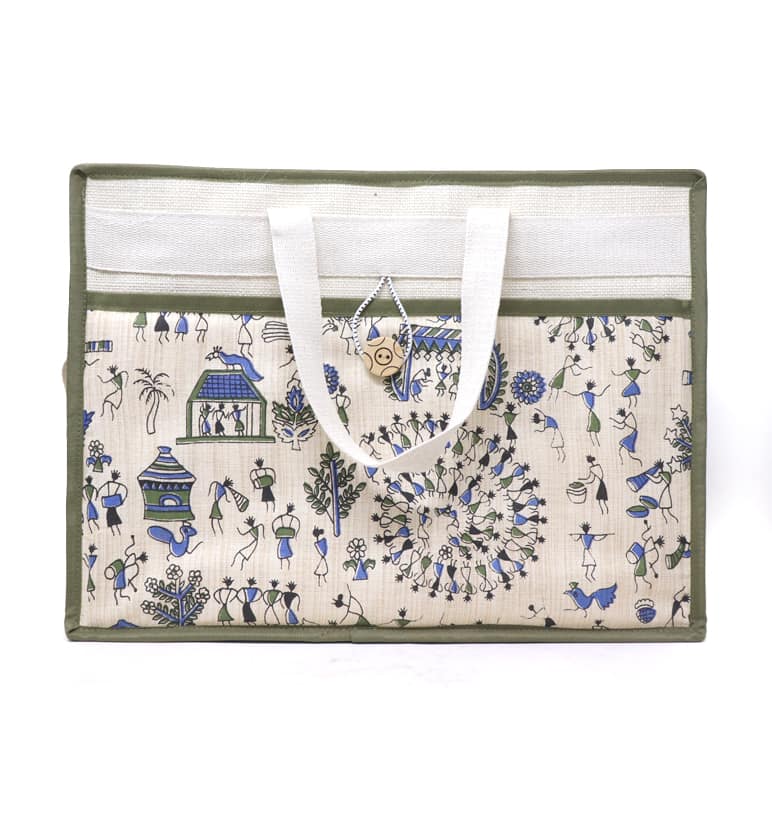 Handcrafted Jute Shopping Bag view 2