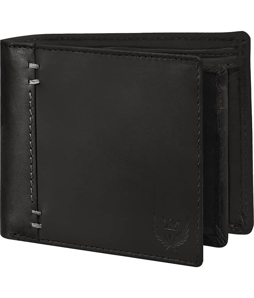 Lorenz Maroon 100% Leather Men's RFID Wallet ( Pack of 1 )