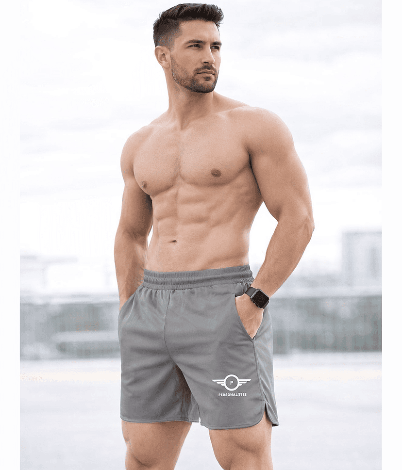 PERSONALITEE Grey Polyester Lycra Men's Running Shorts ( Pack of 1 )