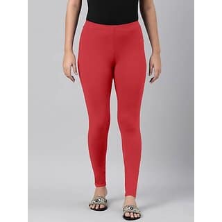 SHE PURE LUXURY WEAR Ankle Length Ethnic Wear Legging (Orange, Solid)